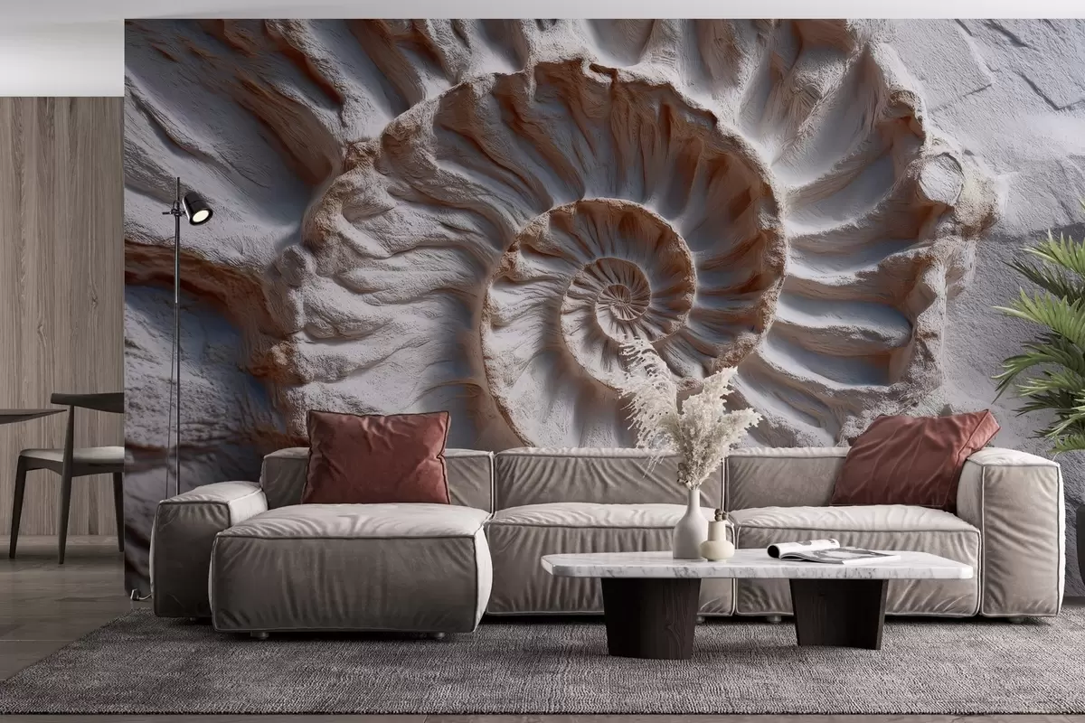 murales de pared Huella de amonita w04323