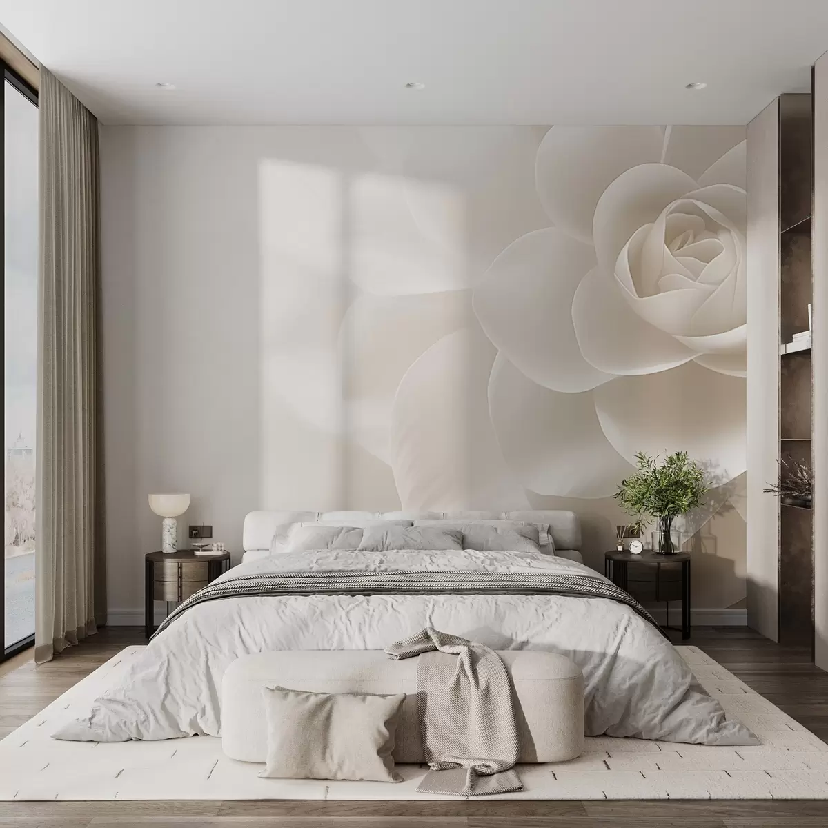 murales de pared Flor grande w04335