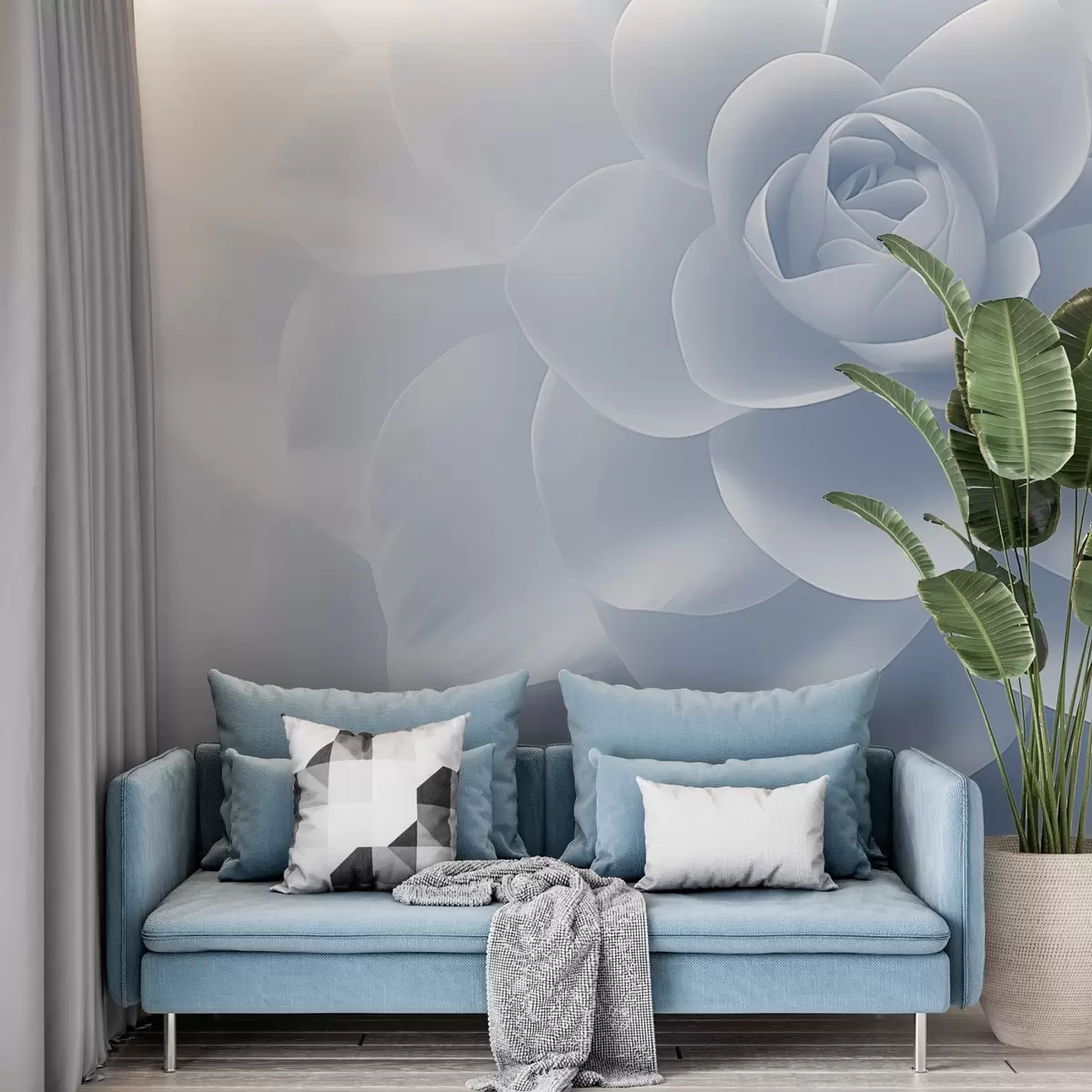 murales de pared Flor grande w04335v1