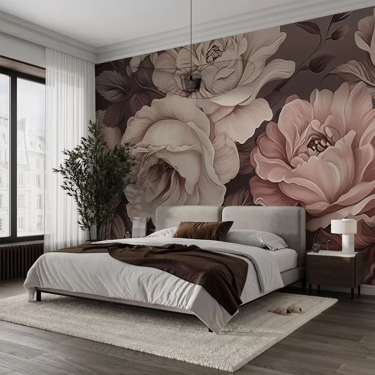 murales de pared Peonías w04378