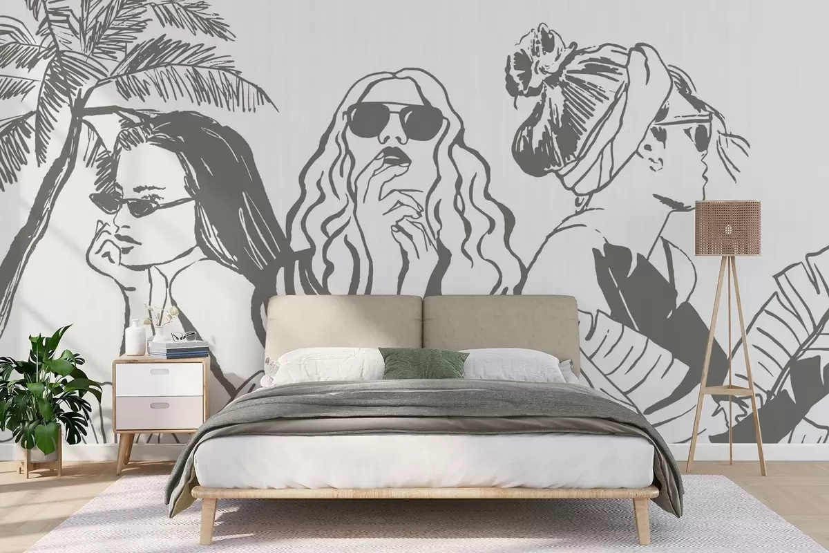murales de pared Chicas w04463v1