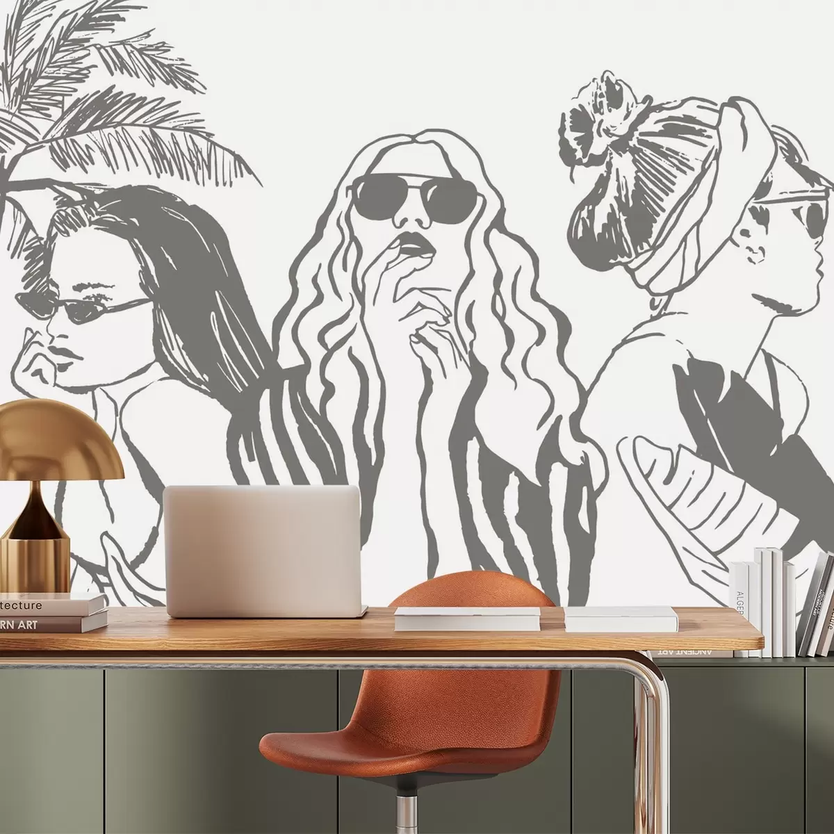 murales de pared Chicas w04463v1