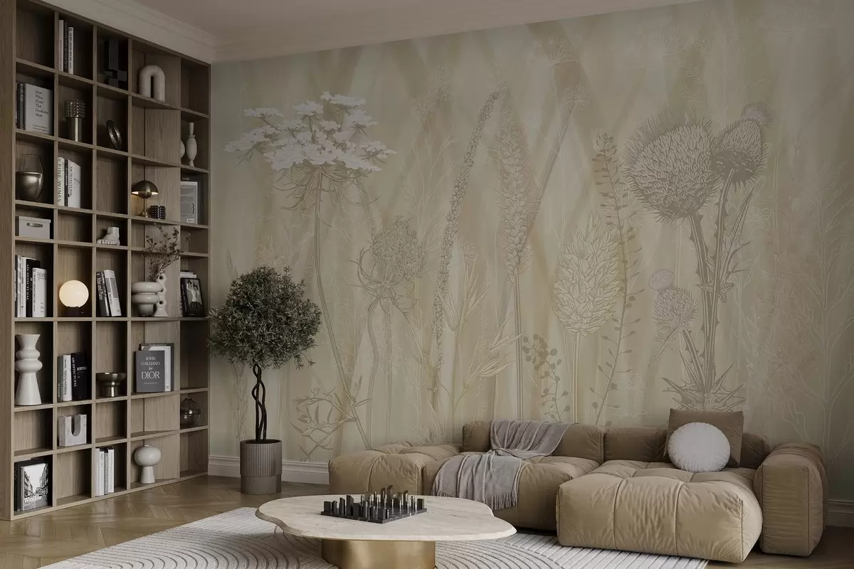 murales de pared Hierbas y herbarios w04473