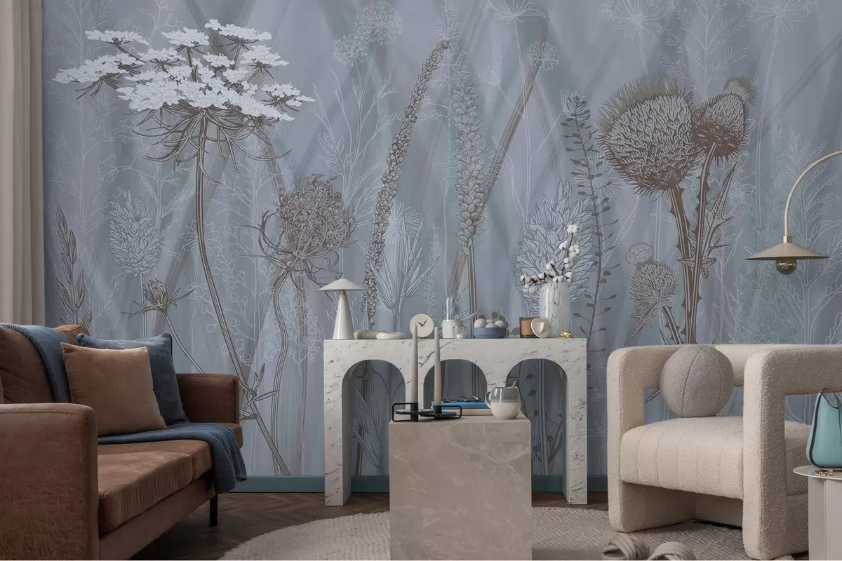 murales de pared Hierbas y herbarios w04473v1