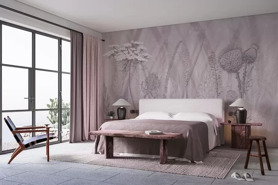 murales de pared Hierbas y herbarios w04473v2