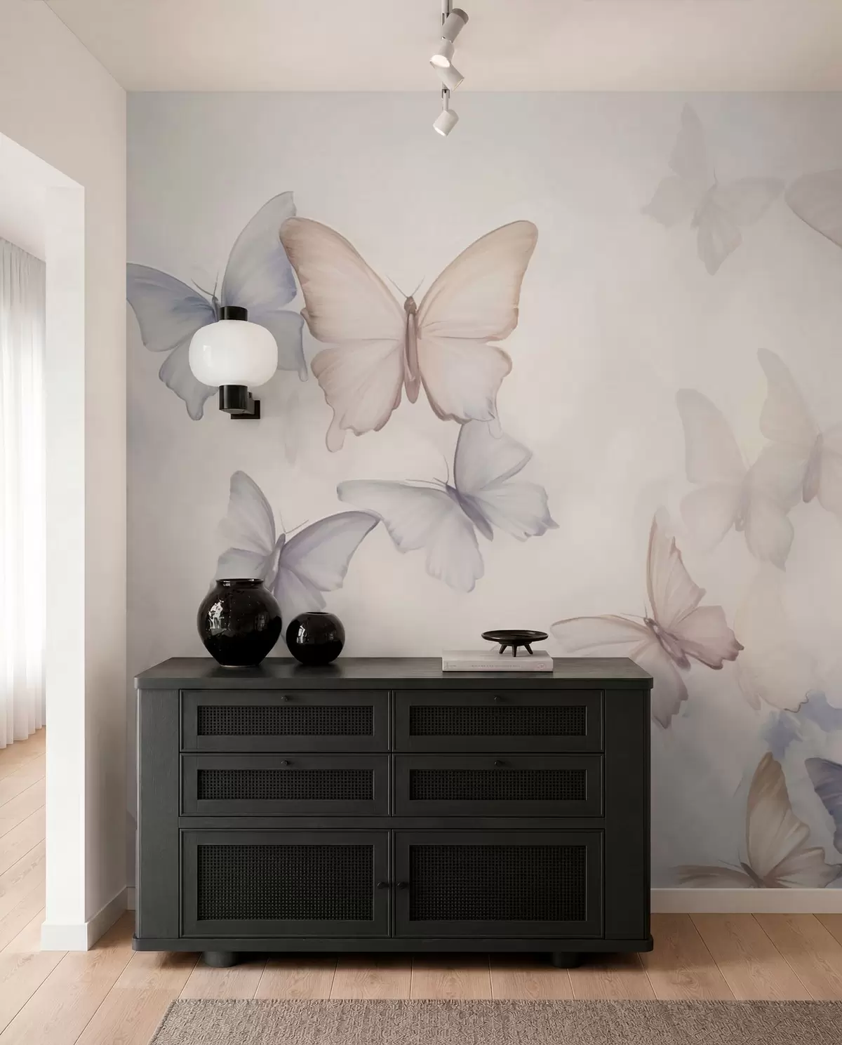 murales de pared Alas en arena y lila w04534v1