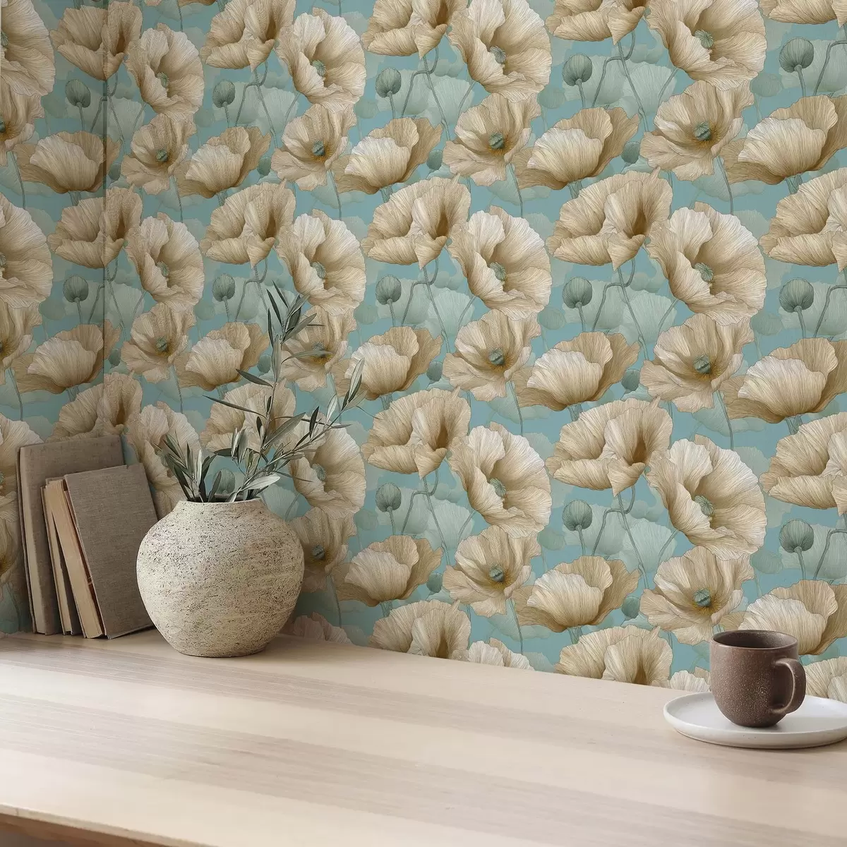 Papel pintado Flores grandes a00539