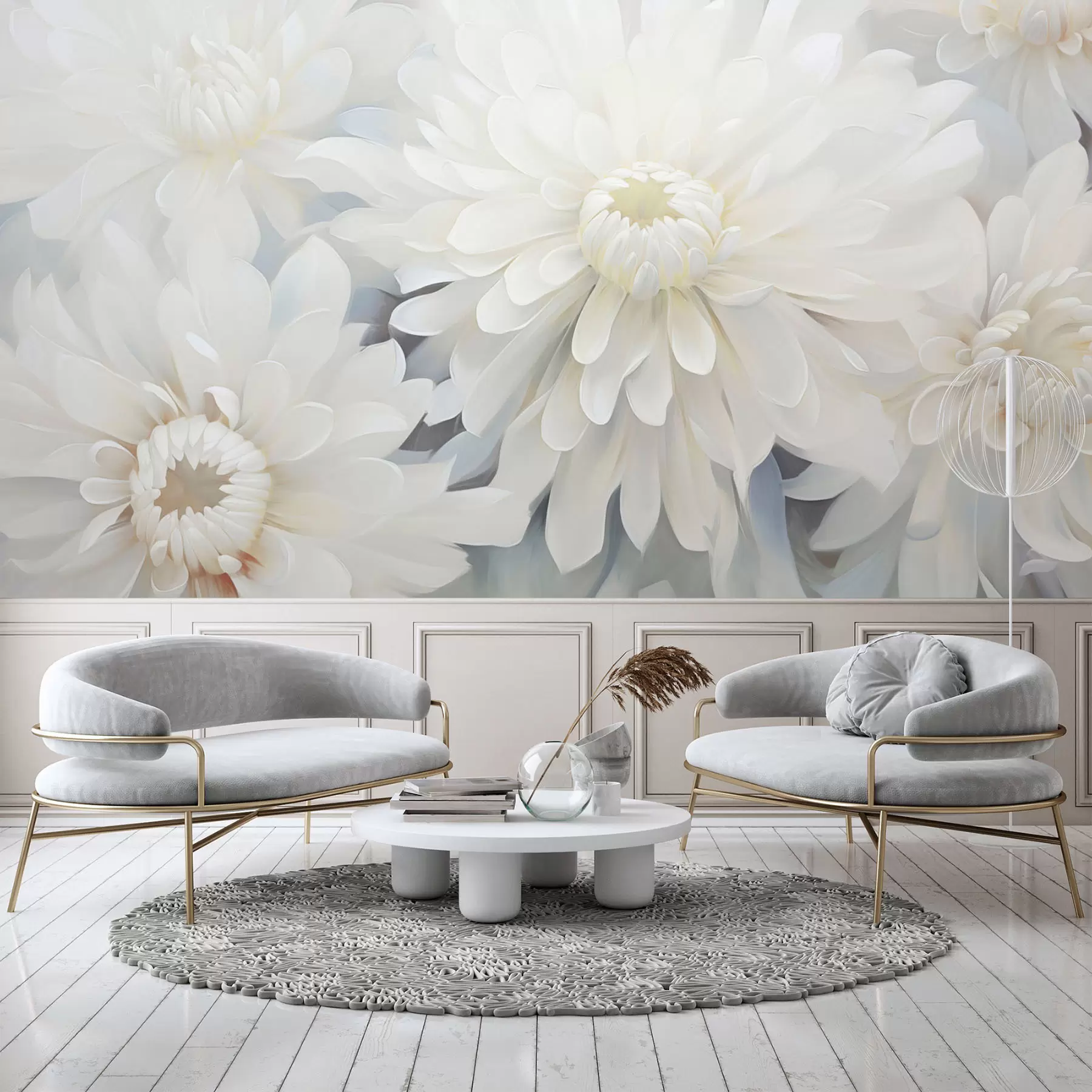 murales de pared Crisantemos w04596