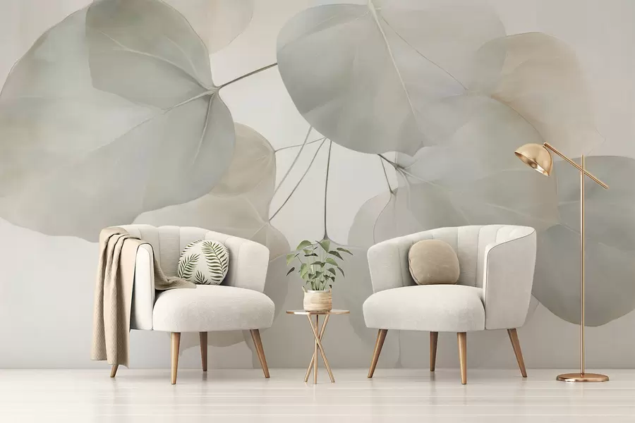 murales de pared Hojas enormes w04599v1