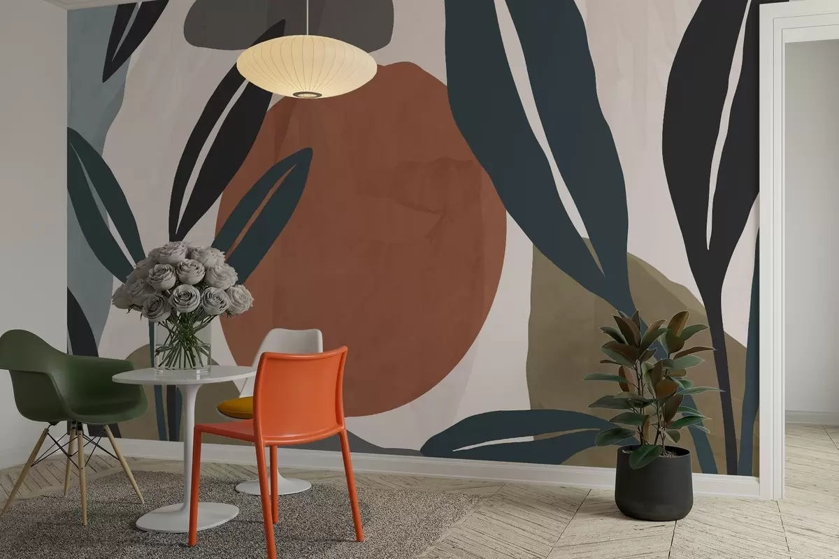 murales de pared Resumen Botánica w04592