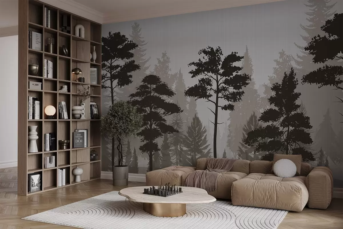 murales de pared Bosque brumoso w04678