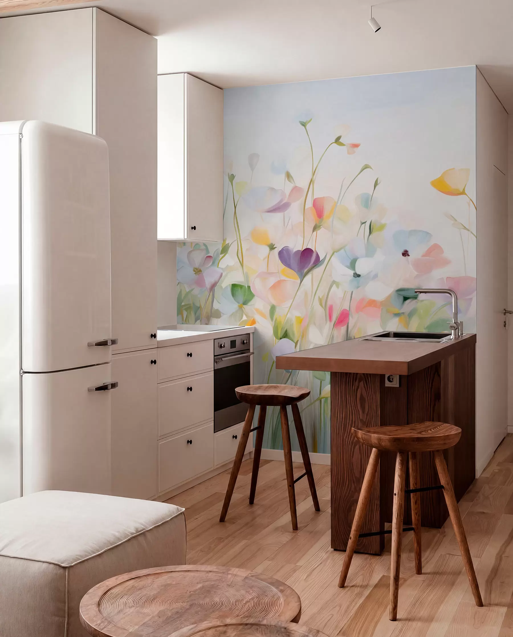 murales de pared Estudio de flores silvestres w09466