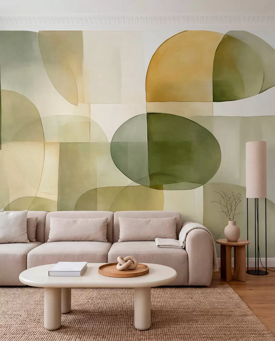murales de pared Dulce equilibrio · Oliva w09467