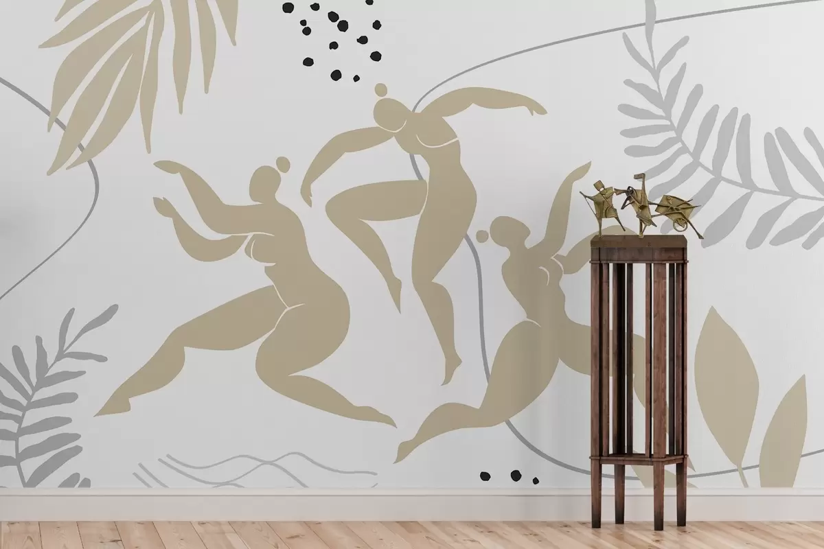 murales de pared Siluetas abstractas de mujeres w04725
