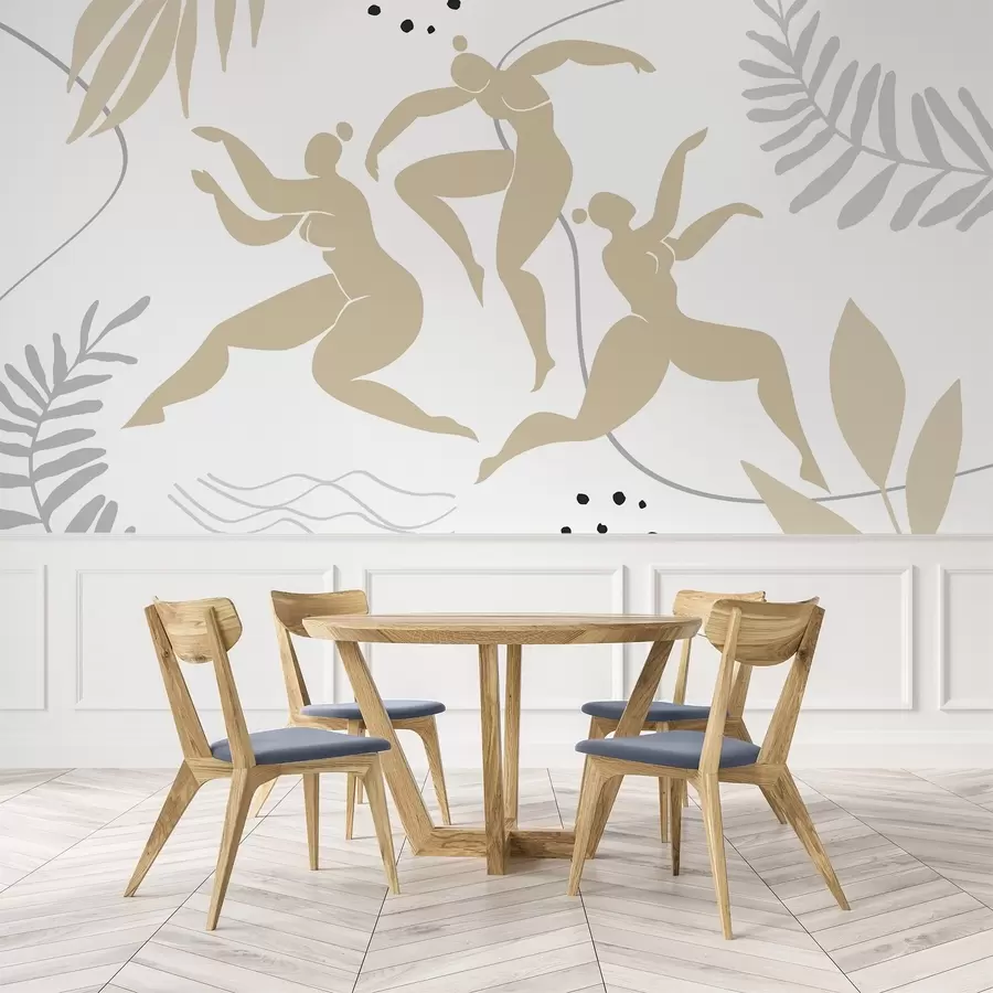 murales de pared Siluetas abstractas de mujeres w04725