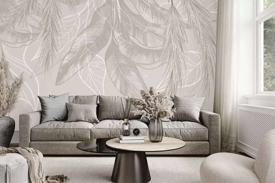 murales de pared Hojas colgantes w04747