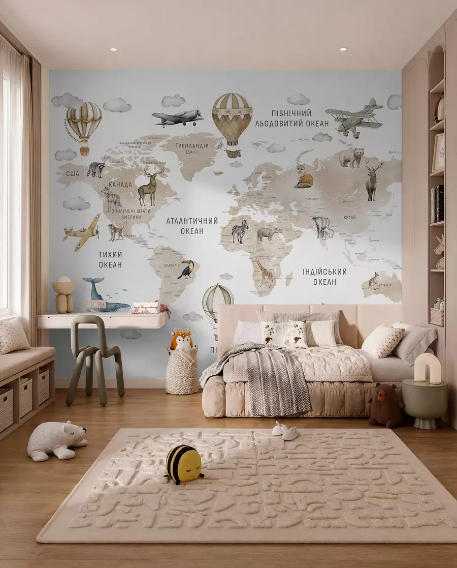 murales de pared Atlas beige en ucraniano c00001ukv2