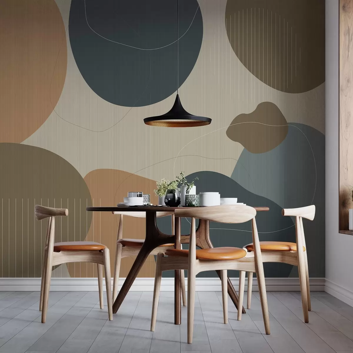 murales de pared Círculos abstractos w04759v1