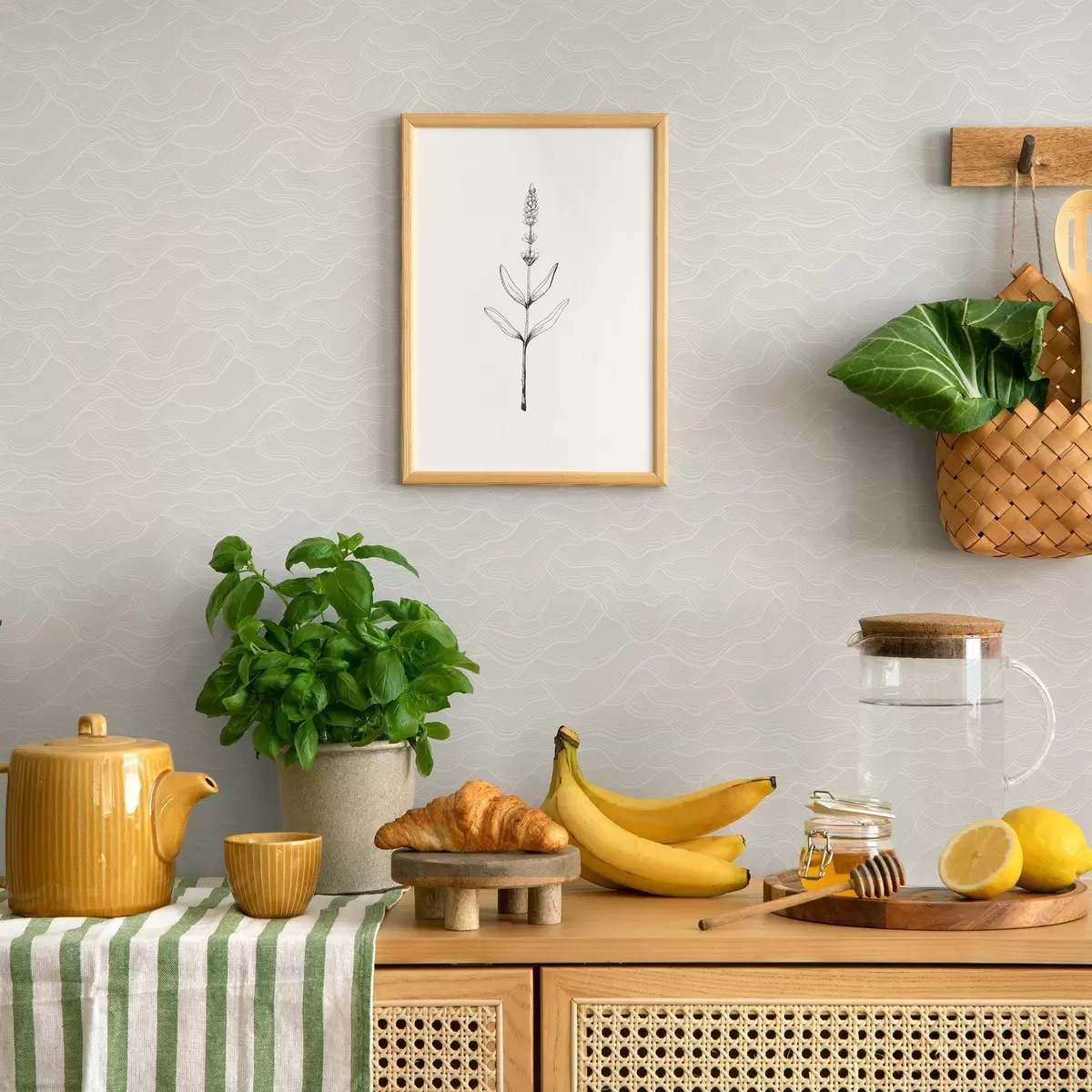 Papel pintado Ondas de luz, relieve casi blanco, mínimo. a00682v2 Papel pintado Ondas de luz, relieve casi blanco, mínimo. a00682v2