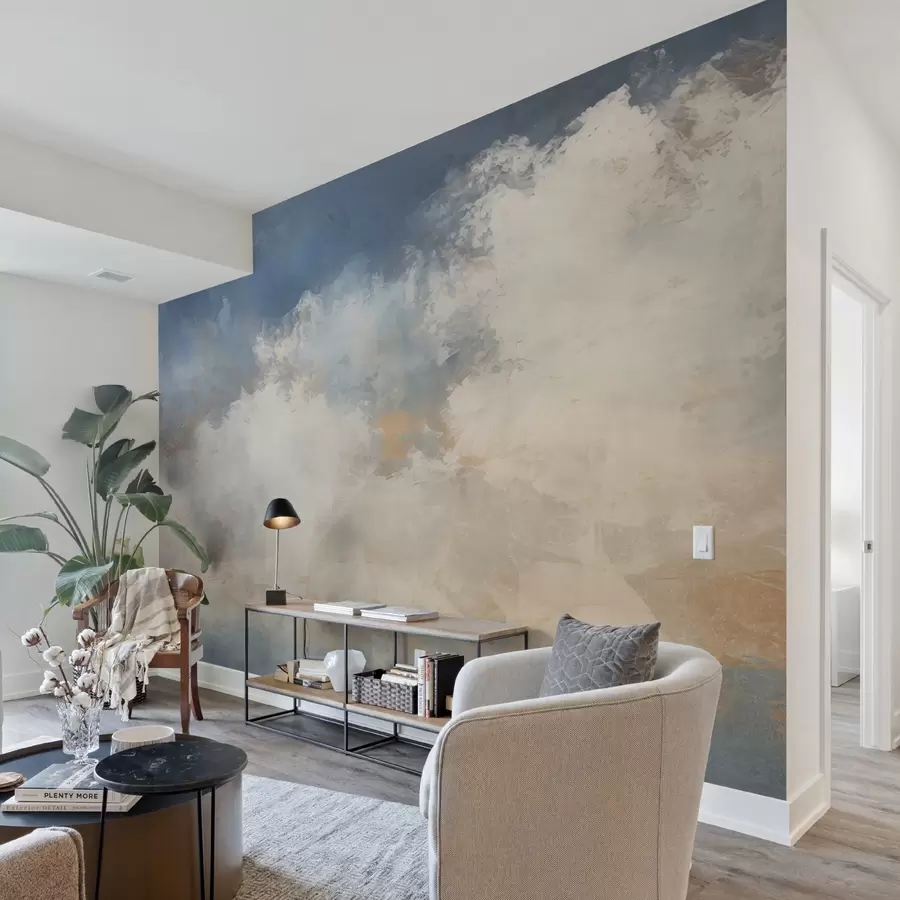 murales de pared Imagen abstracta de nubes en estilo loft w04841