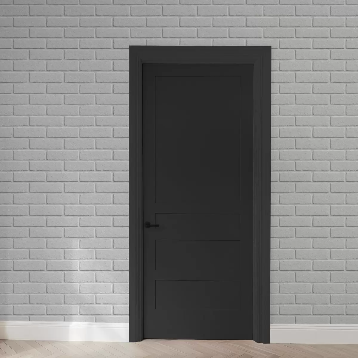 murales de pared Textura de ladrillo blanco, disposición horizontal a00877