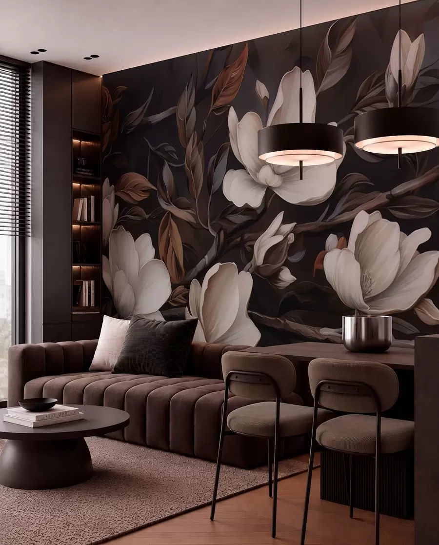 murales de pared Elegante rama de árbol w04950