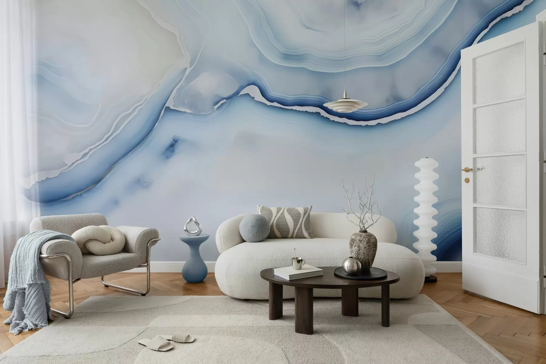 murales de pared Mármol delicado w05000