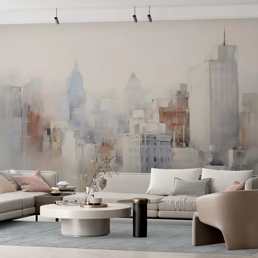 murales de pared Imitaciones abstractas de pinturas de ciudades w04897