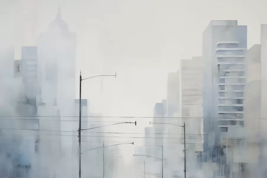 murales de pared Ciudad abstracta w05074