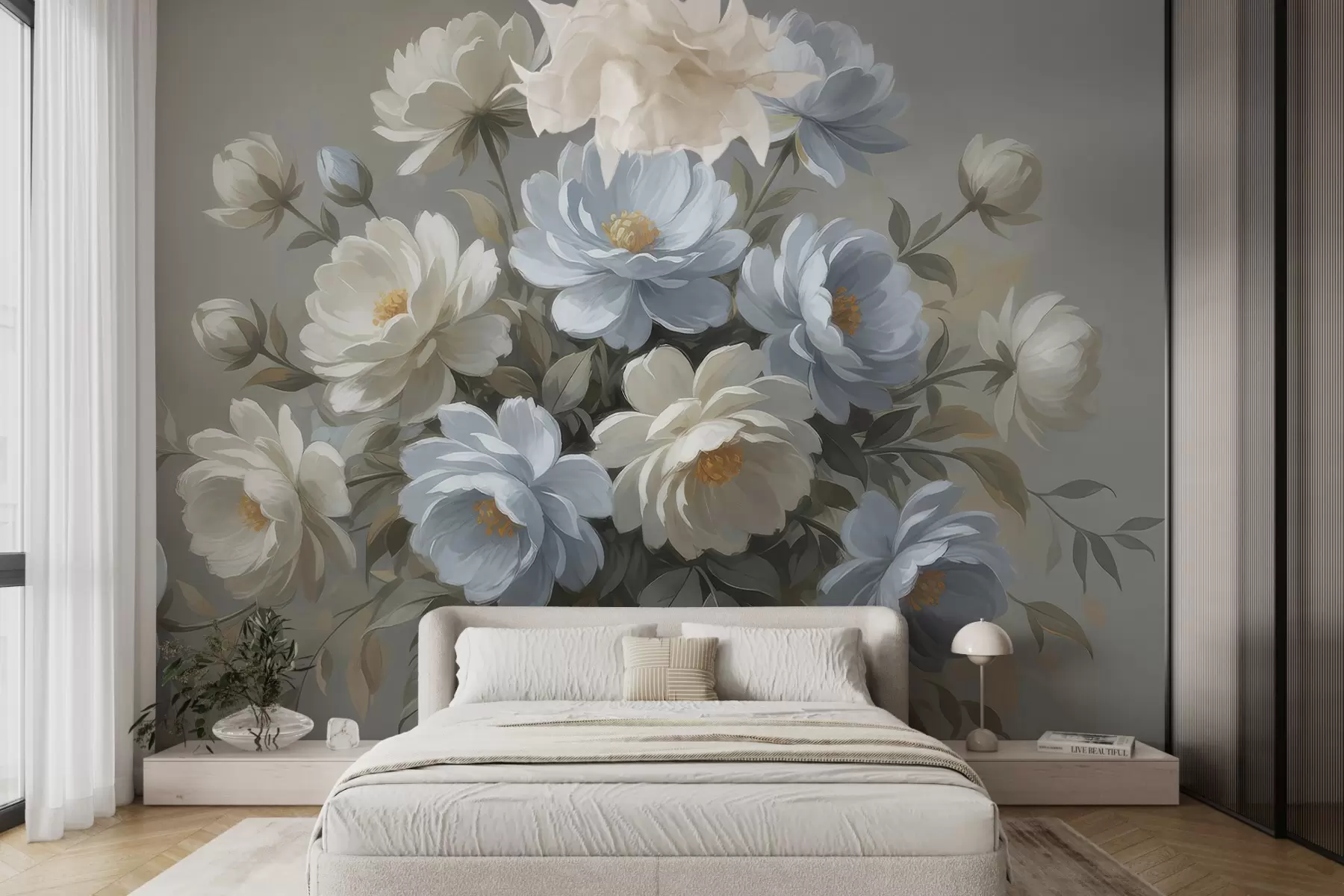 murales de pared Delicado ramo de flores w05049