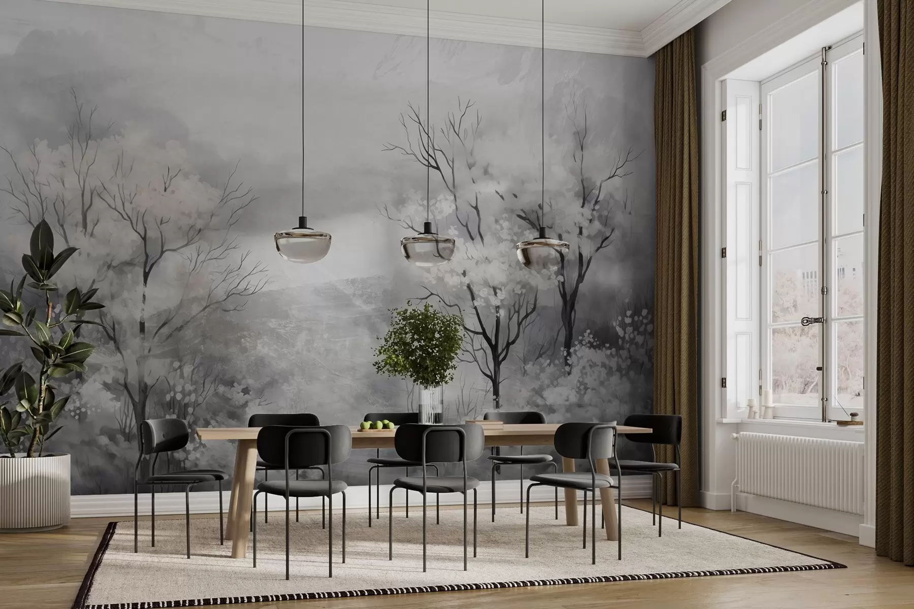 murales de pared El suave susurro de los árboles w05054