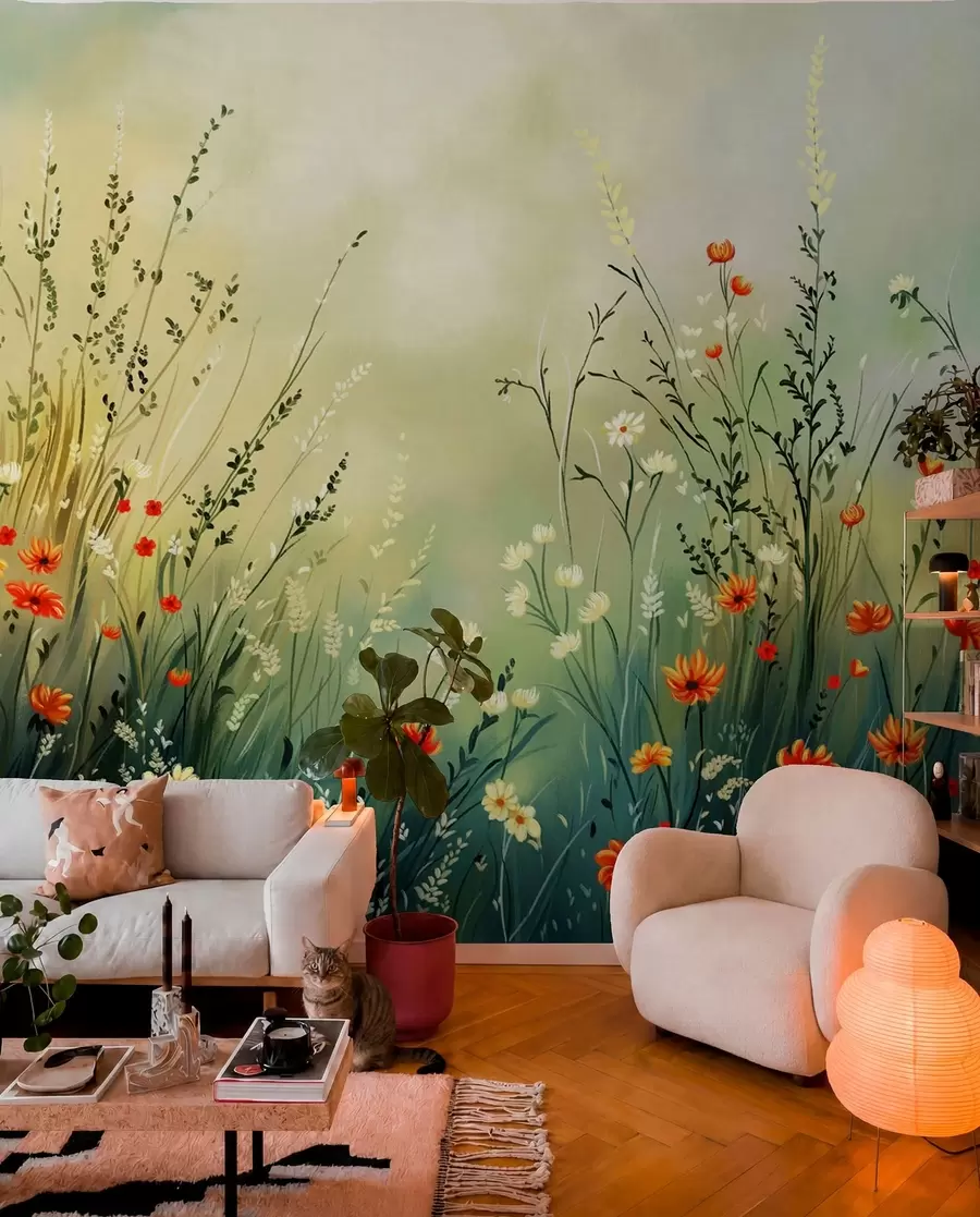 murales de pared Pradera al sol w05015