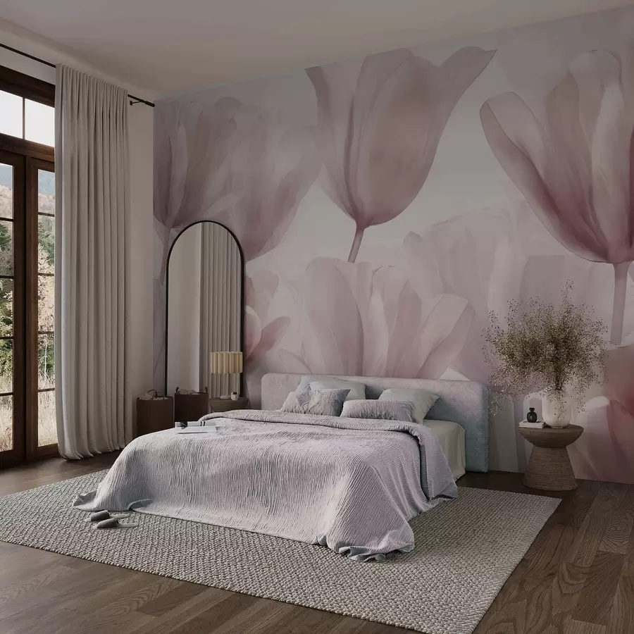 murales de pared Tulipanes delicados w09699v2