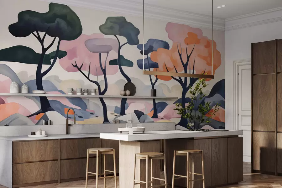 murales de pared Árboles mágicos w05284