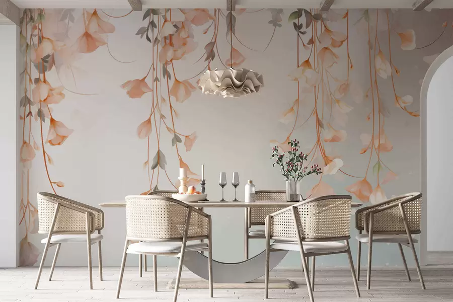 murales de pared Ramas florales colgantes w05344