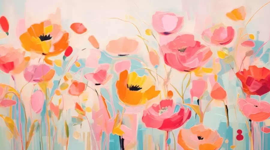 murales de pared Amapola w05380