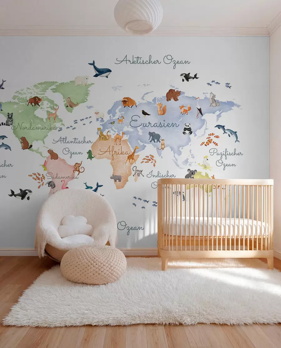 murales de pared Fauna pastel en alemán c00012de