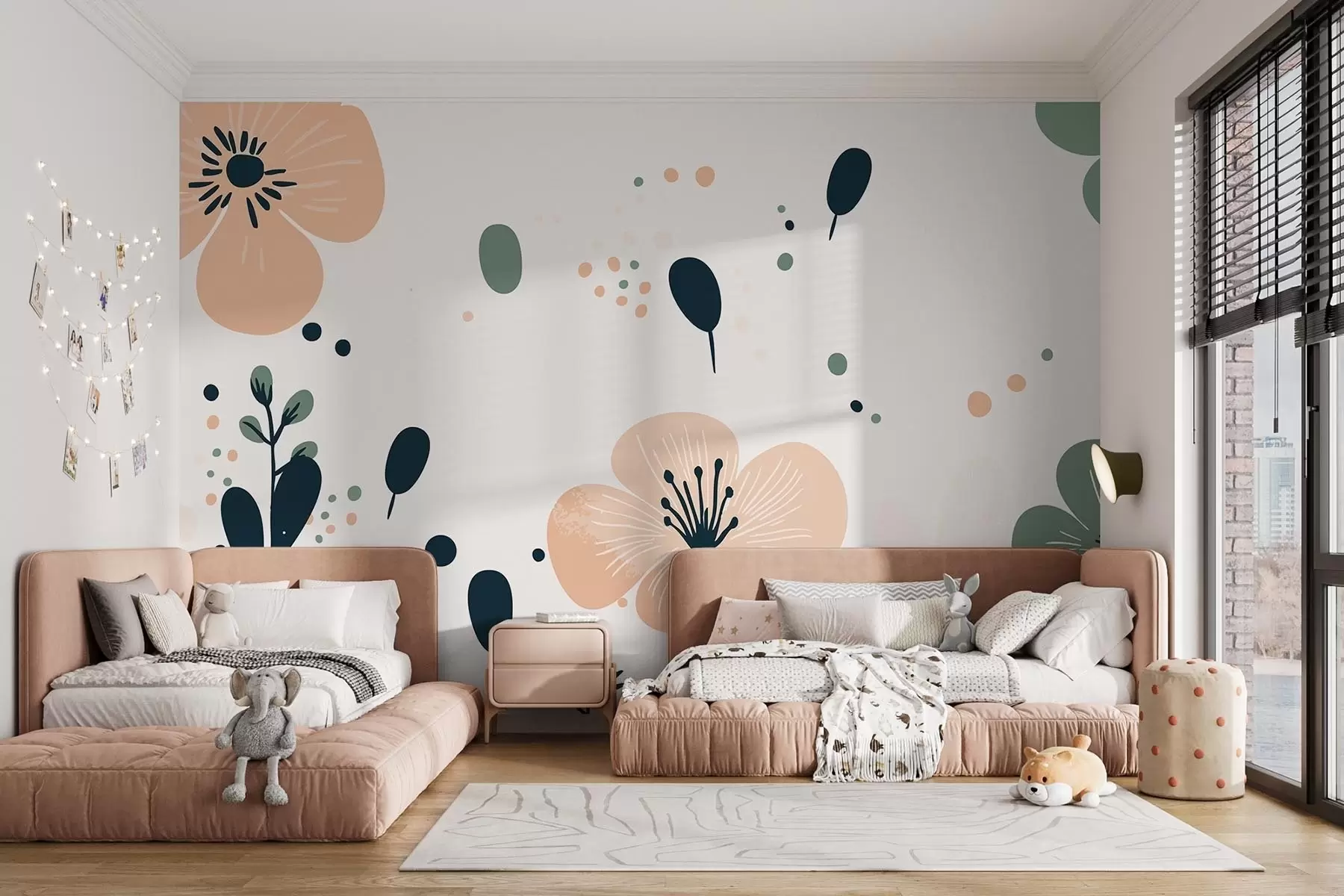 murales de pared Flores escandinavas w09783