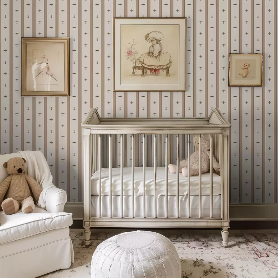 murales de pared Aviones pequeños a rayas sobre fondo marrón a01171v2