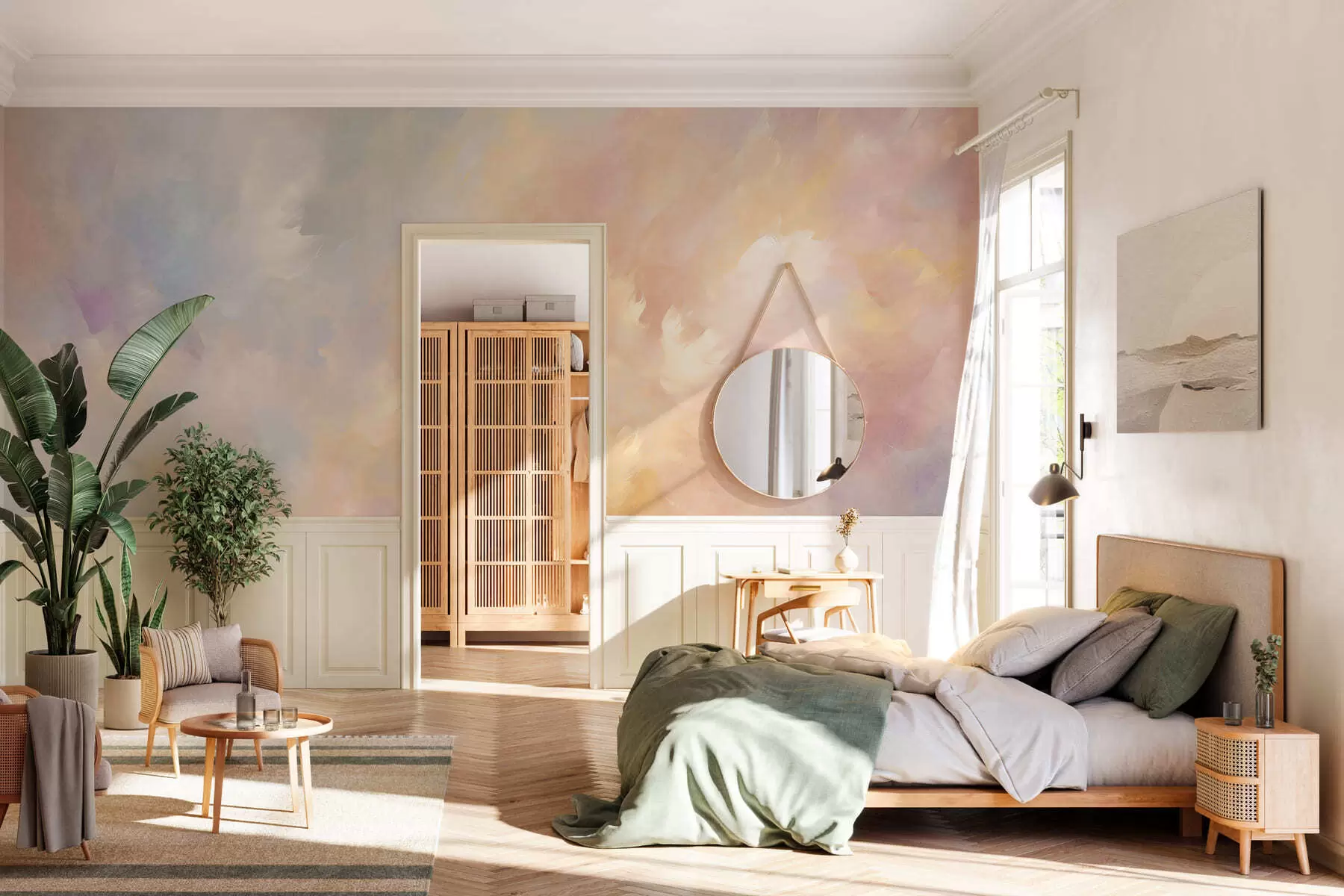 murales de pared Textura del color w05522