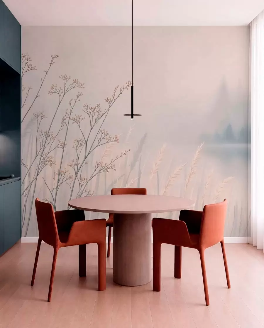 murales de pared Niebla junto a la orilla w05534