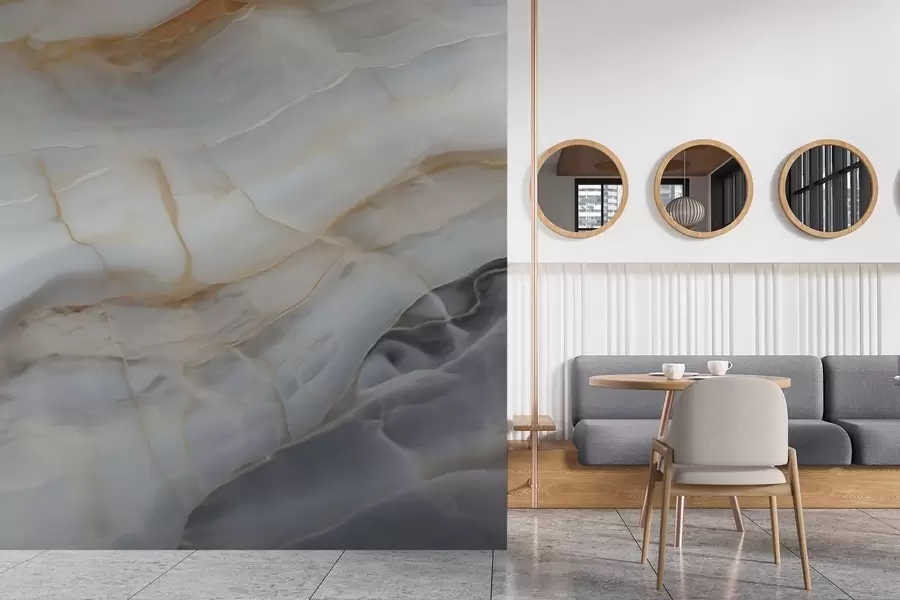 murales de pared Imitación de un patrón abstracto con textura de mármol w05590