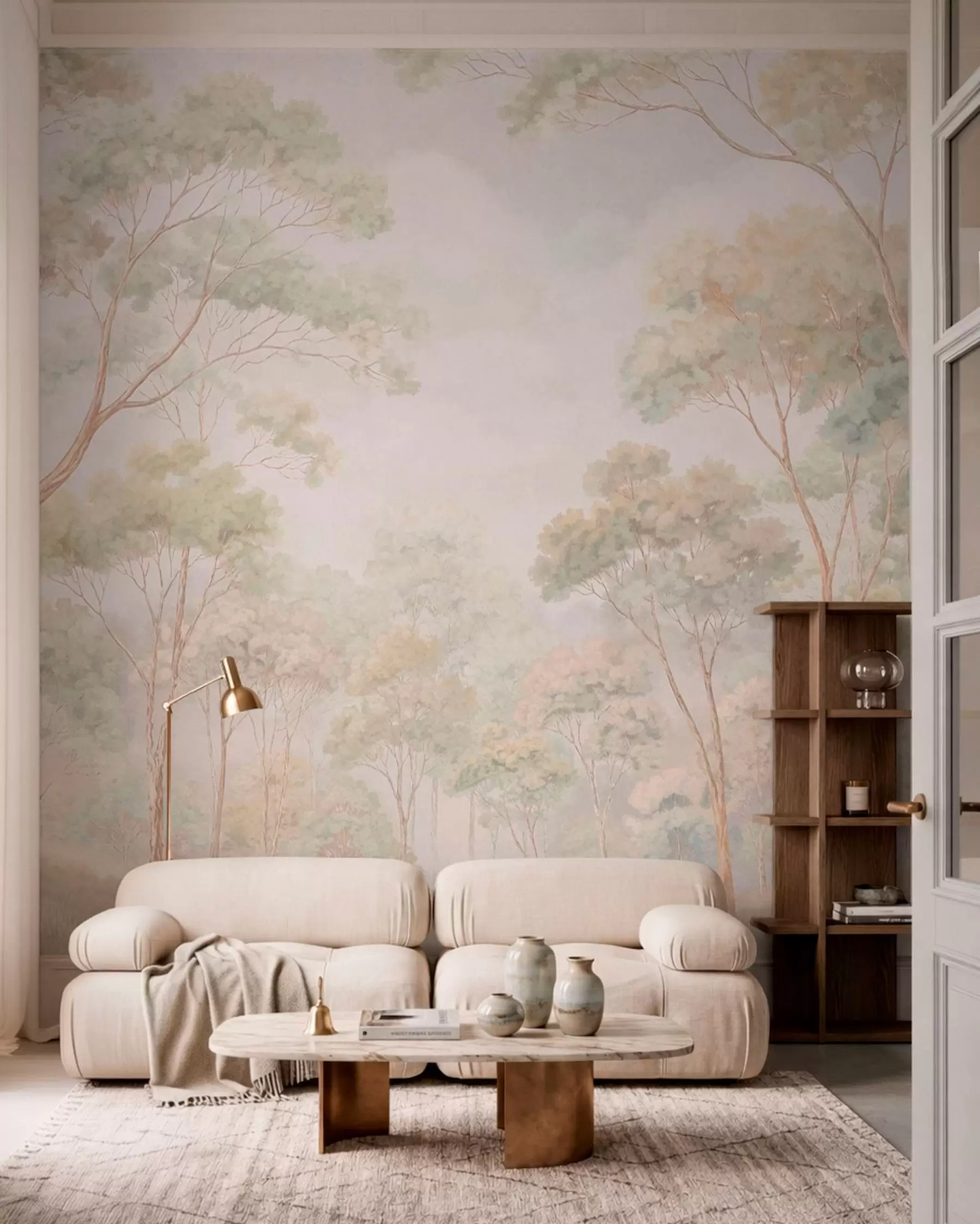 murales de pared Ramas altas en luz suave w05624