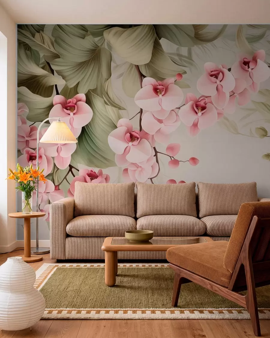 murales de pared Orquídeas, plantas colgantes w05619