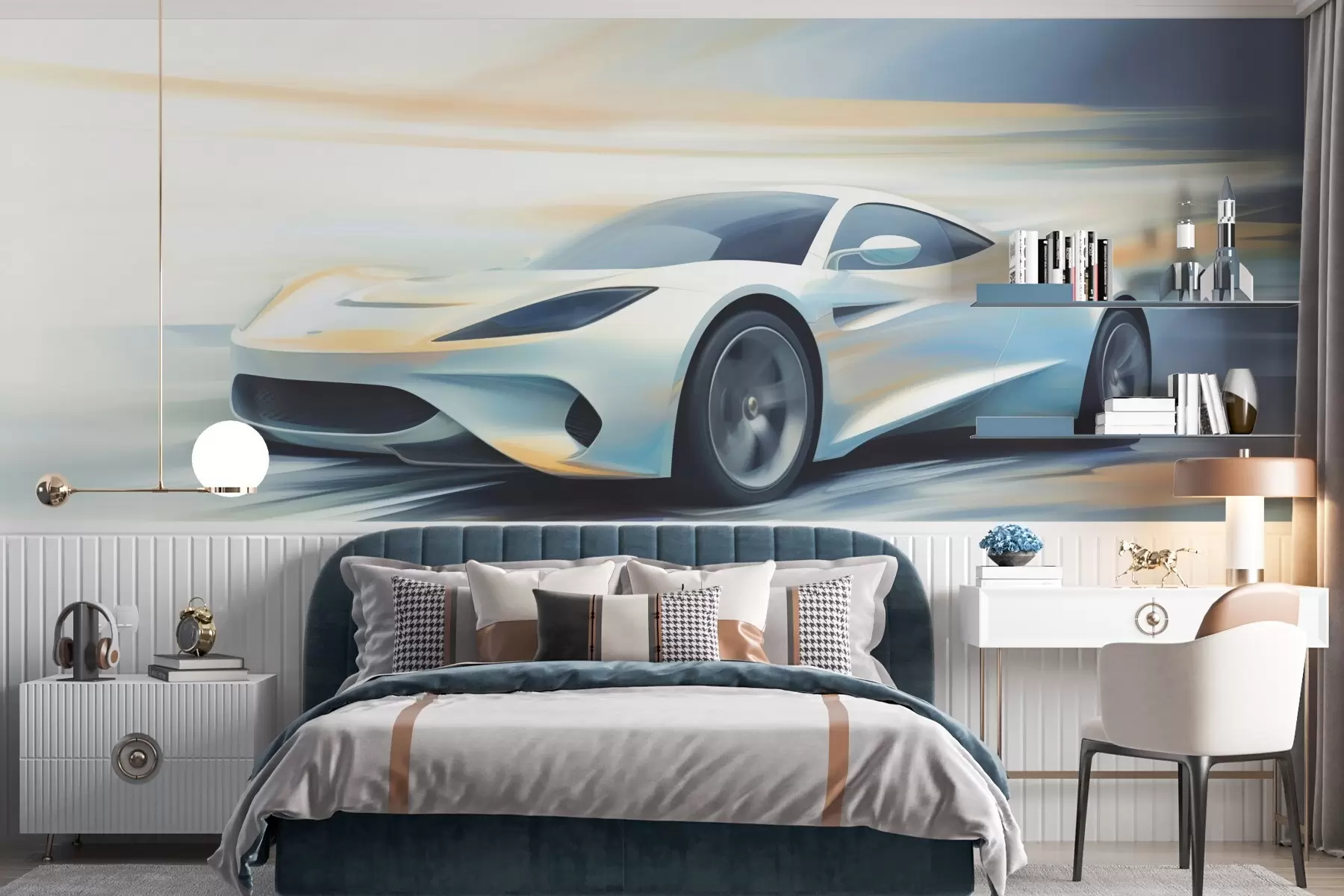 murales de pared Coche abstracto w05636
