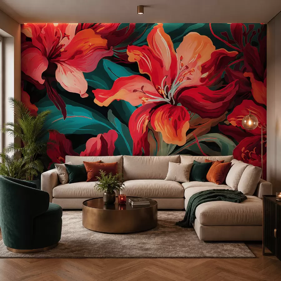 murales de pared Lirios w05675