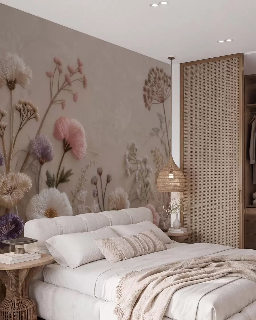 murales de pared Pradera como un bordado w09874
