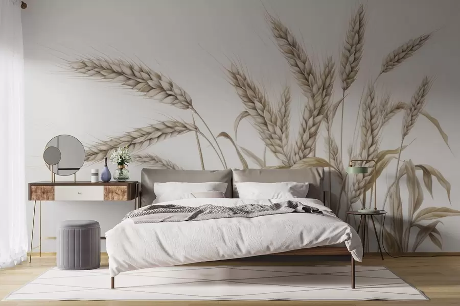 murales de pared Espiguillas delicadas w05714