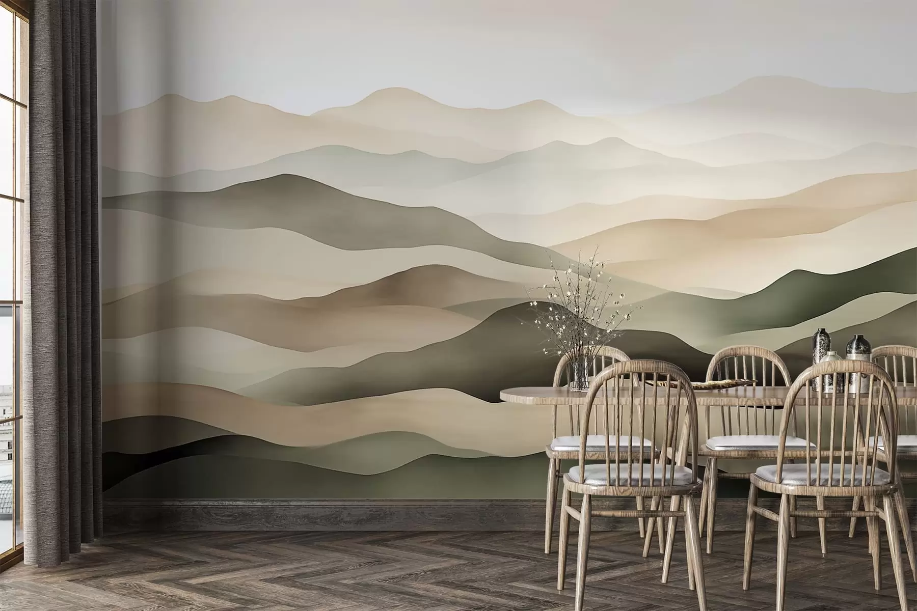 murales de pared Horizontes brumosos w09971
