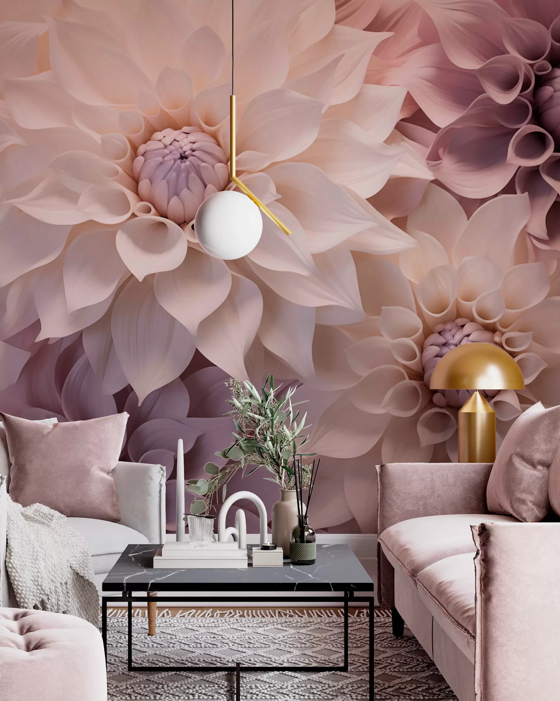 murales de pared Flores clásicas w05774